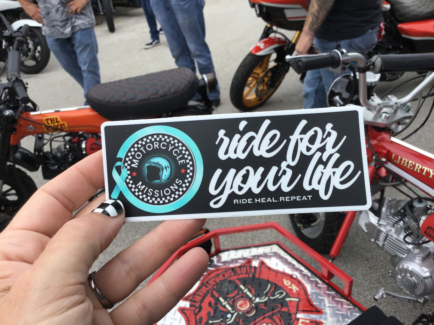 ACCESSORY - STICKER, RIDE FOR YOUR LIFE