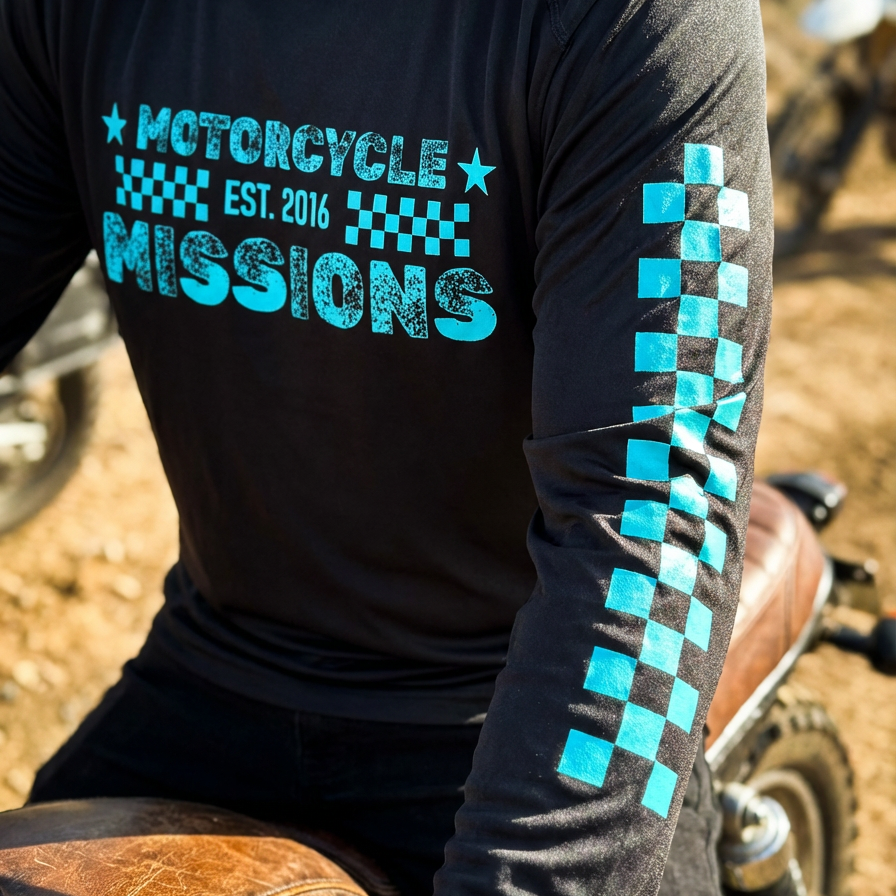 THE PREZ TEE- MOISTURE WICKING LONG SLEEVE (BLACK)