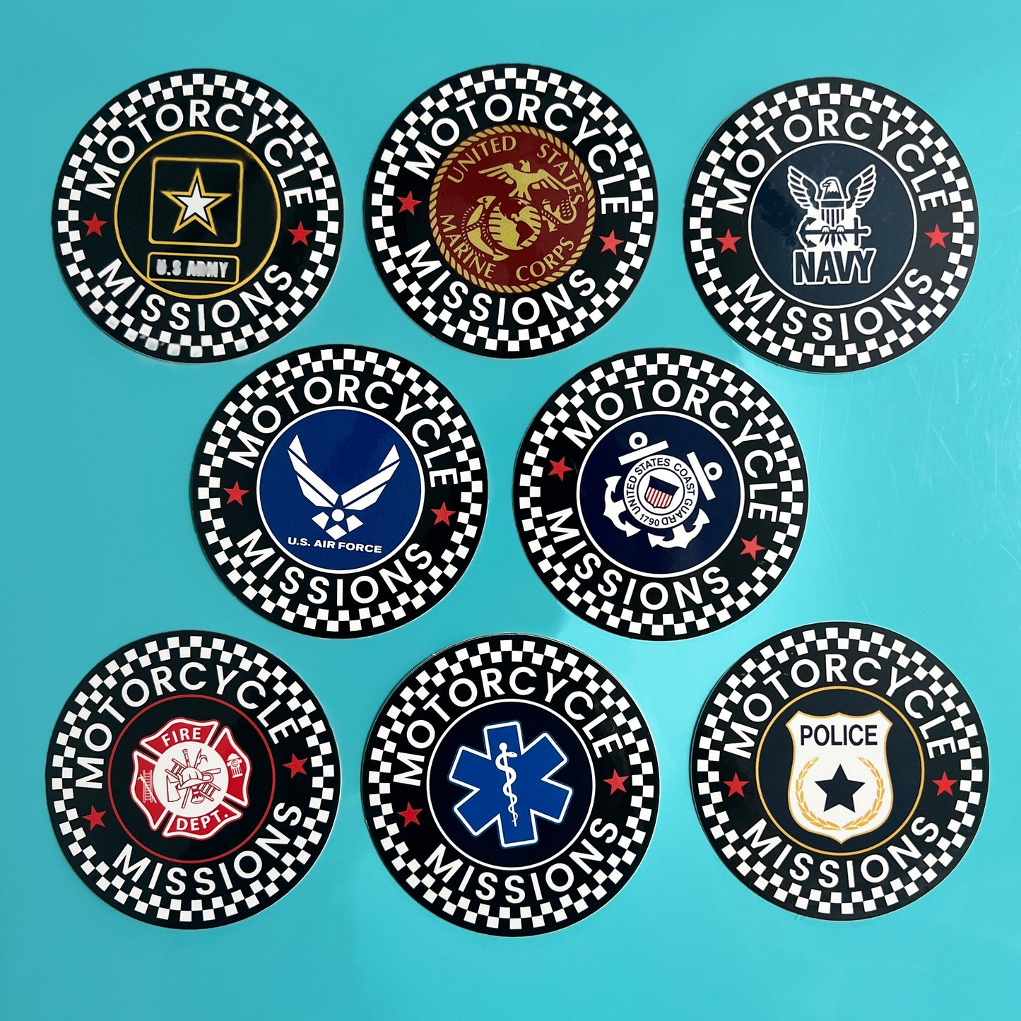 Stickers - 3" Military Branch & First Responders