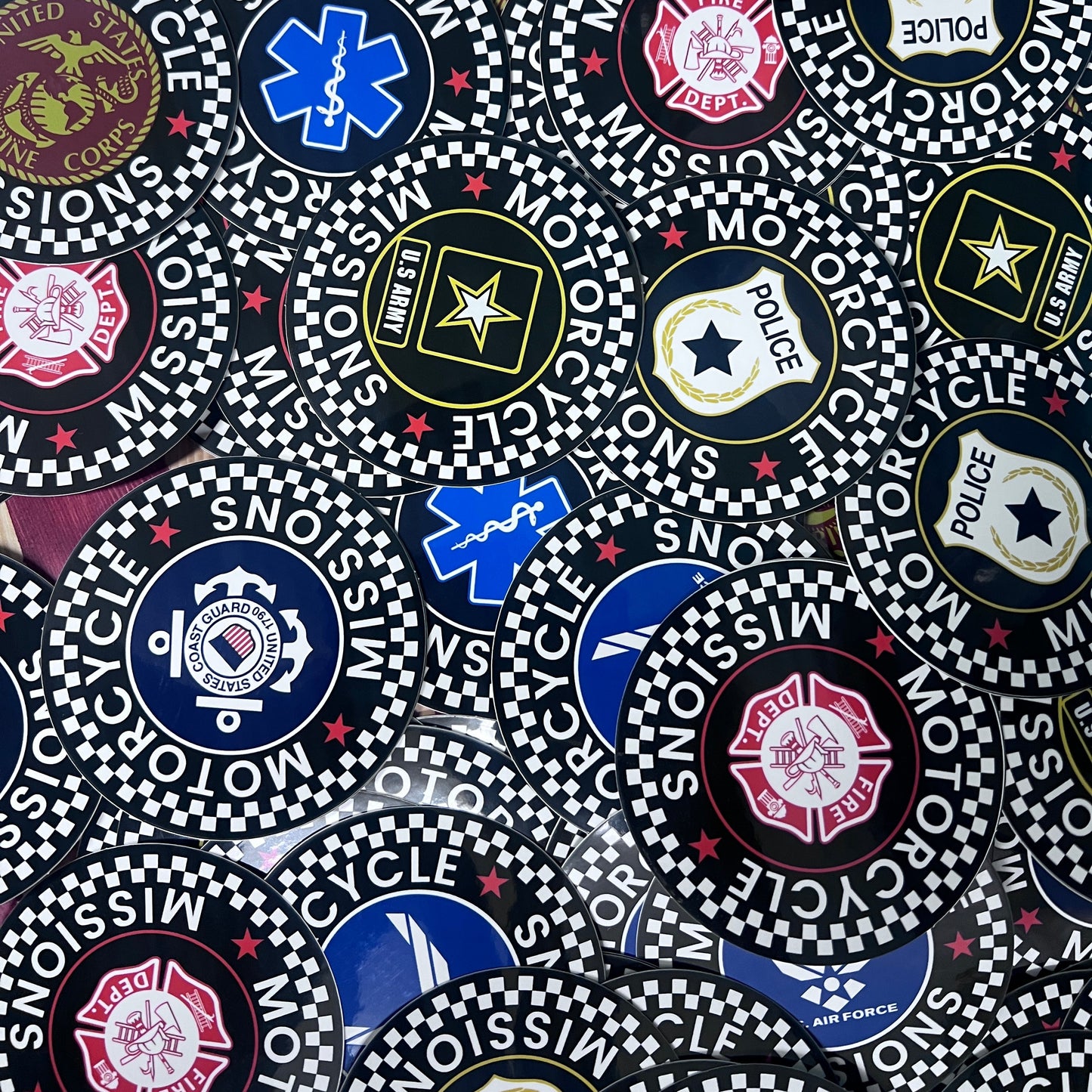 Stickers - 3" Military Branch & First Responders
