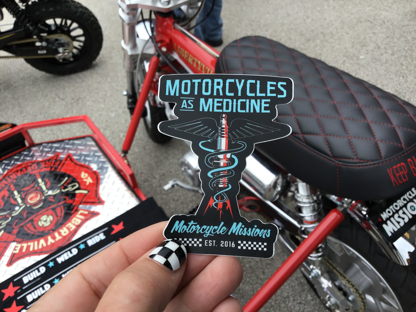 ACCESSORY - STICKER, MOTORCYCLES AS MEDICINE
