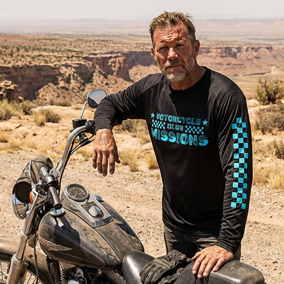 THE PREZ TEE- MOISTURE WICKING LONG SLEEVE (BLACK)