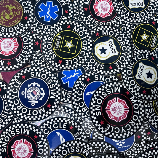 ACCESSORY - STICKER Military Branch & First Responders 3”