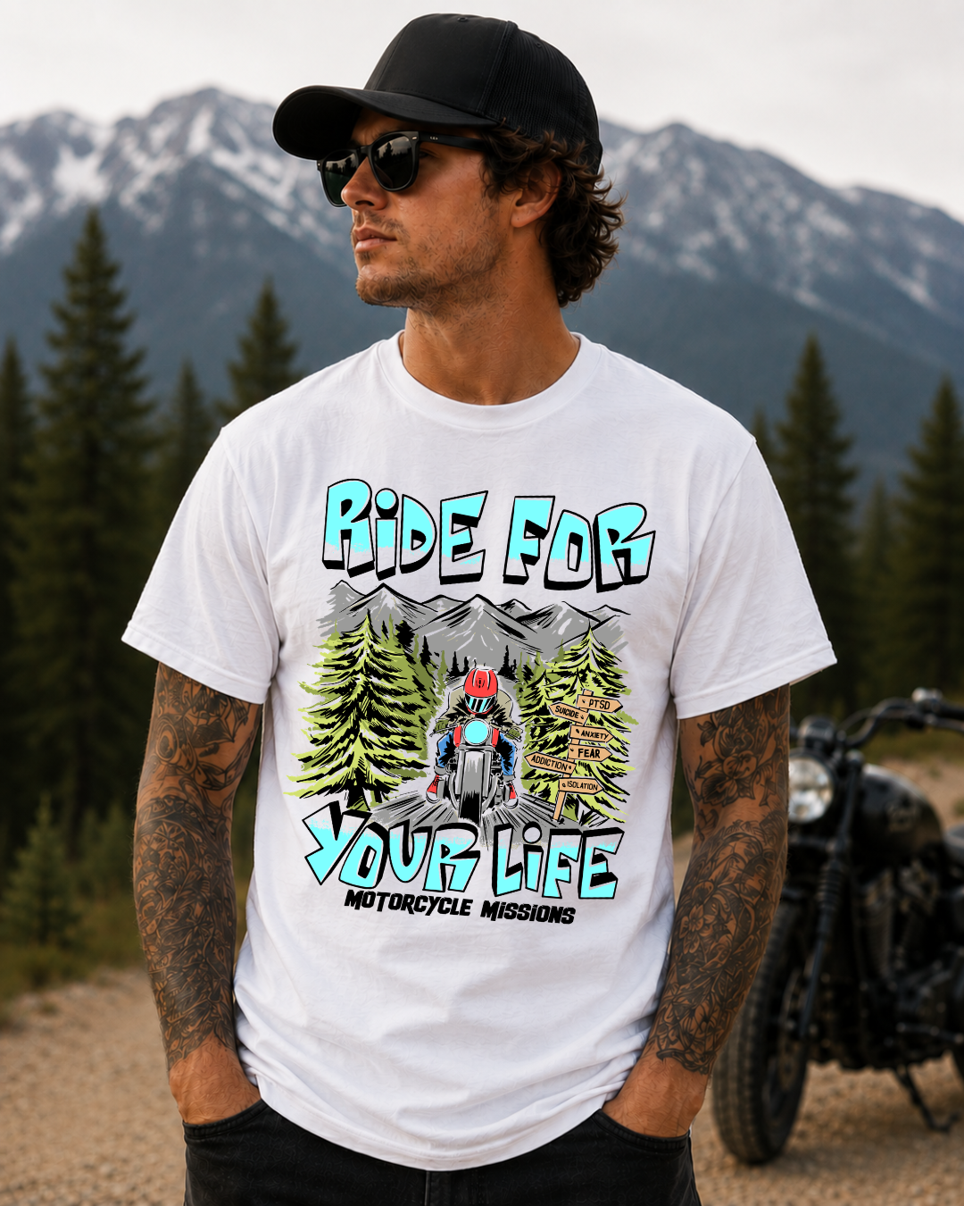 TEE - RIDE FOR YOUR LIFE Version 2