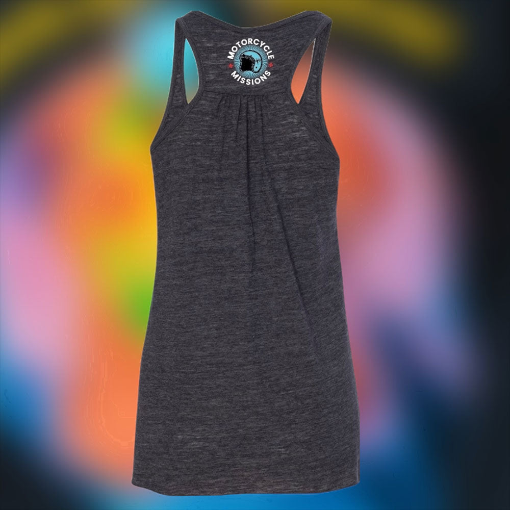 WOMENS FLOWY TANK - PORTERFIELD BOARDTRACKER (GREY)